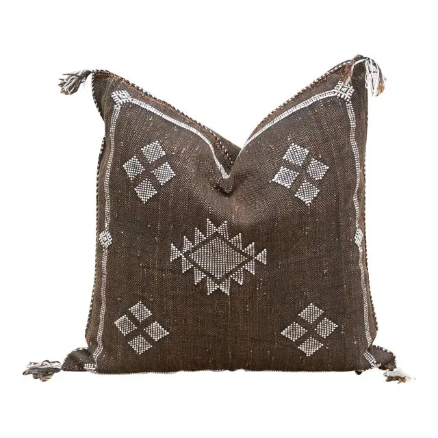 Nomadic Noir Silk Rug Pillow