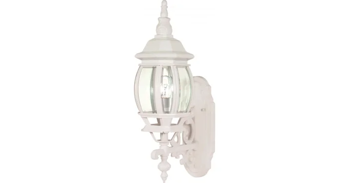 Nuvo Lighting Central Park Single Light 20″ Tall Outdoor Wall Sconce with Clear Glass Shade – ADA Compliant