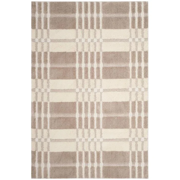 Olympia Shag Cream/Beige Medium Rectangle Rug