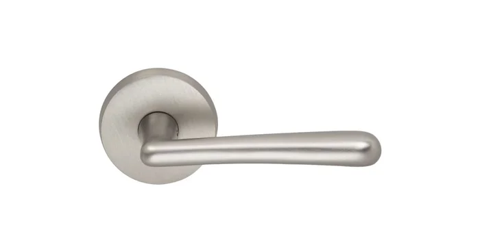 Omnia Non-Turning One-Sided Door Lever with 915 Style Handle and Round Rose