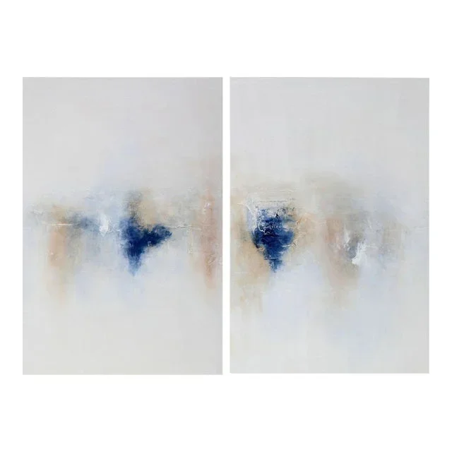 Original Art Modern Abstract Diptych Prints Set