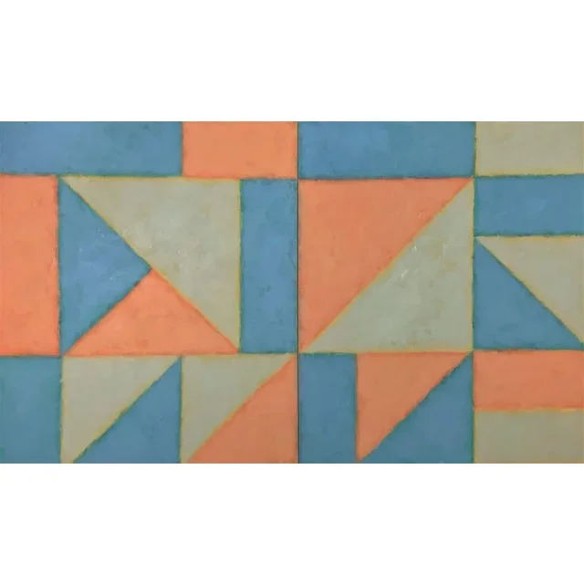 Painting Diptych # 110505 Geometric Abstract, Modern, Contemporary