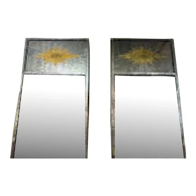 Pair of Jansen Manner Eglomise’ Mirrors