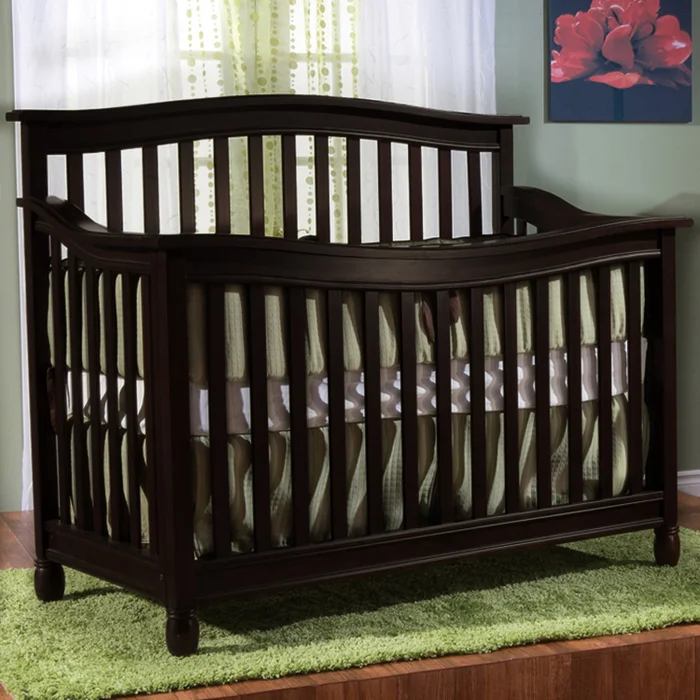 Pali Wendy Forever Crib in Dark Brown Onyx