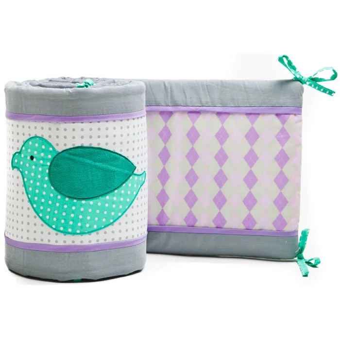 Pam Grace Creations Love Birds Crib Bumper