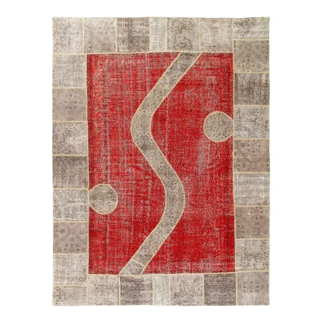 Pasargad Red Turkish Patchwork