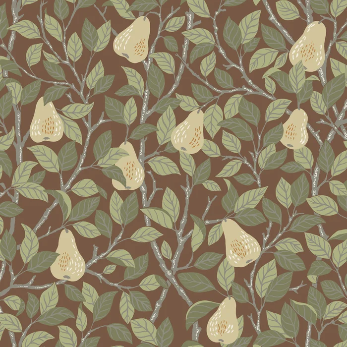Pirum Wallpaper – Brown/Red