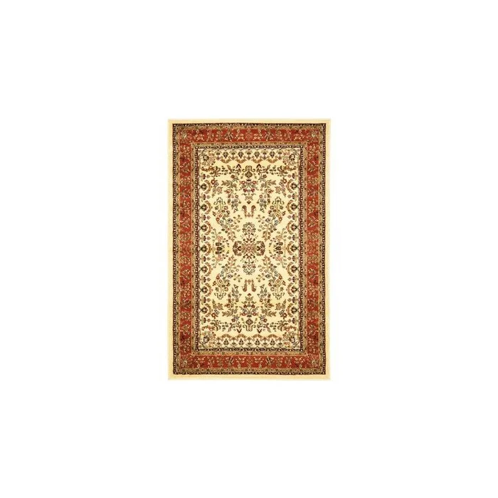 Polypropylene Large Rectangle Rugs Ivory Rust Design 12×89 – Safavieh
