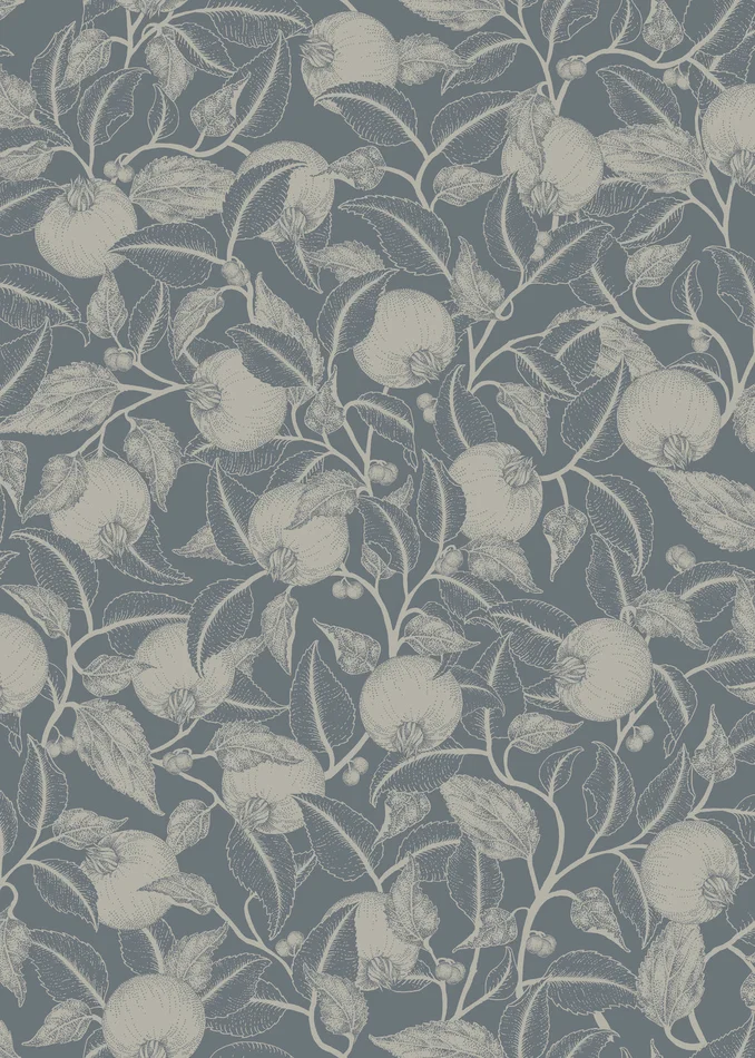 Pomegranate Wallpaper – Dark Teal