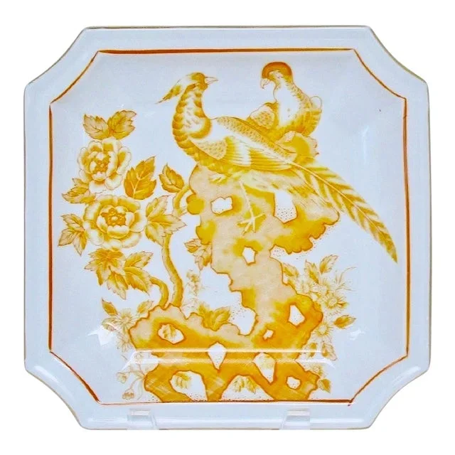 Porcelain Catchall With Pheasants