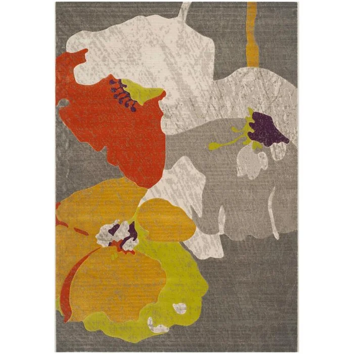 Porcello Dark Grey/Ivory Large Rectangle Rug