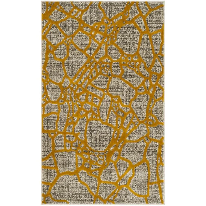 Porcello Light Grey/Green Medium Rectangle Rug