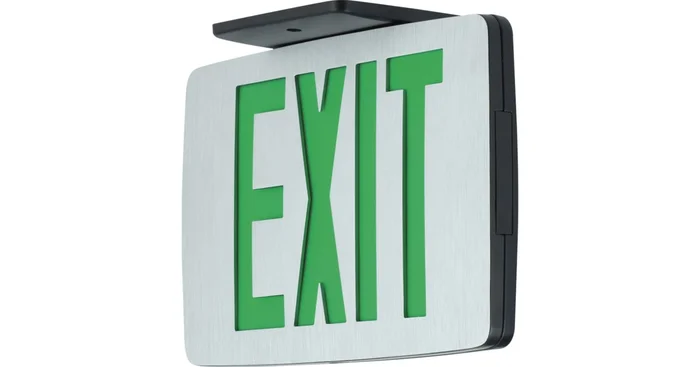 Progress Lighting Double Sided Green LED Exit Sign