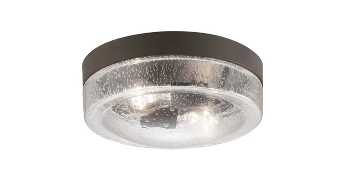 Progress Lighting Weldon 2 Light 11″ Wide Outdoor Flush Mount Drum Ceiling Fixture