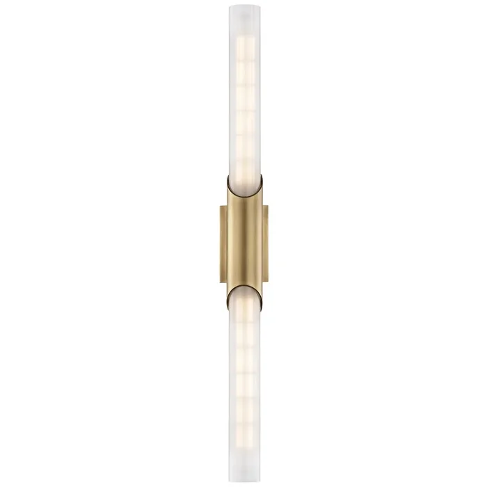 Pylon Wall Sconce 26″ – Aged Brass