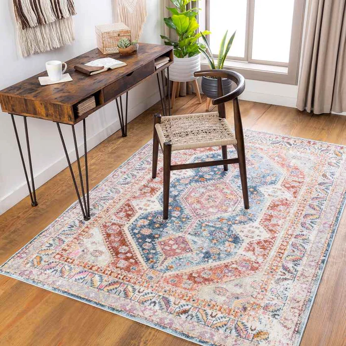 Quedgeley Rustic Multicolor Area Rug