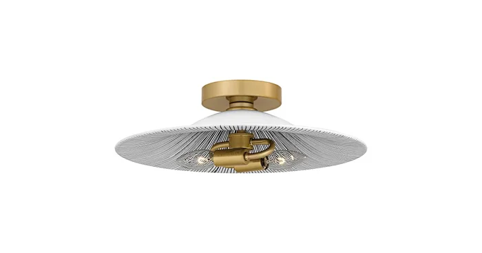 Quoizel Indigo 2 Light 16″ Wide Semi-Flush Ceiling Fixture
