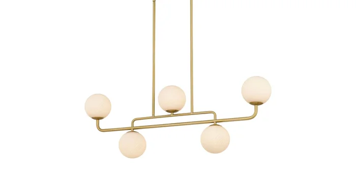Quoizel Regis 5 Light 40″ Wide Linear Chandelier