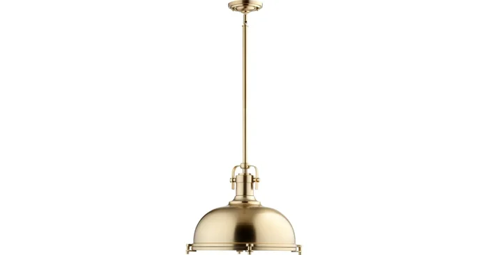 Quorum International Single Light 16-1/2″ Wide Pendant