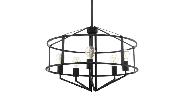 Quorum International Tobin 5 Light 24″ Wide Pendant