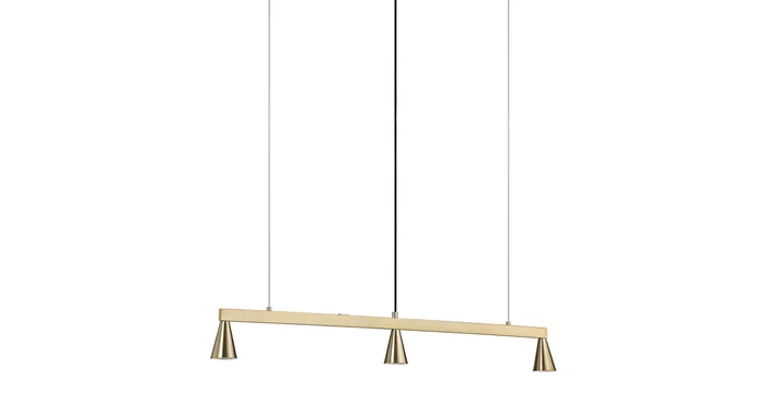 Ren Wil Linea 3 Light 42″ Wide LED Linear Chandelier