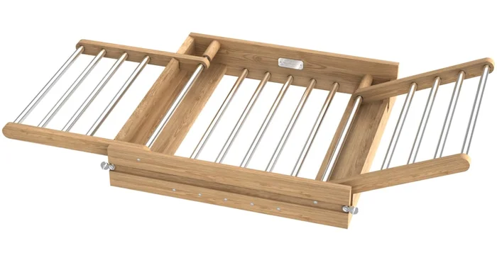 Rev-A-Shelf Wood Classics 20-1/2″W Pull Out / Fold Out Laundry Drawer Drying Rack – Frame Only – Slides Sold Separately