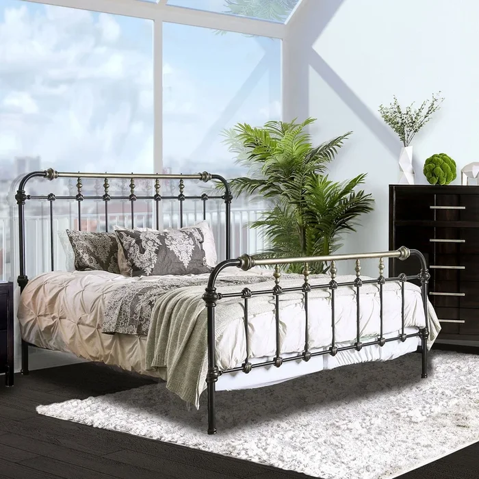 Riana Antique Black Full Bed