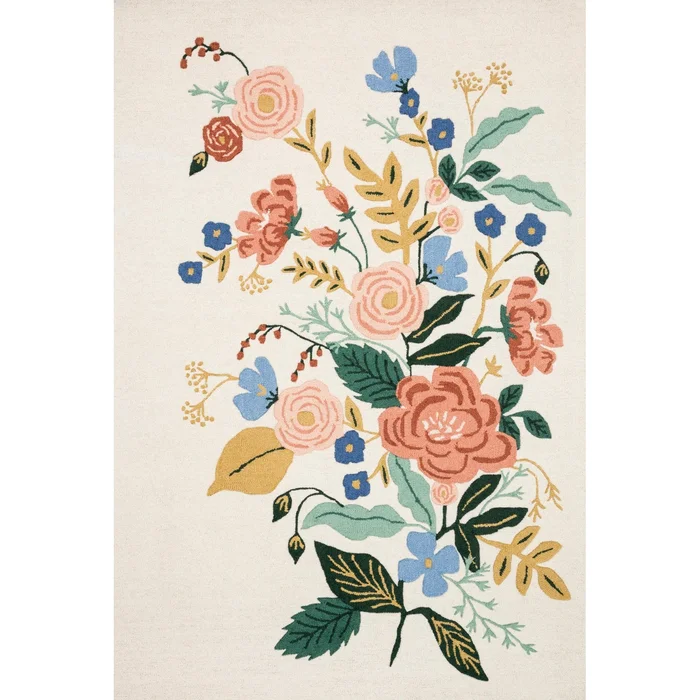 Rifle Paper Les Fleurs LES-04 Rug
