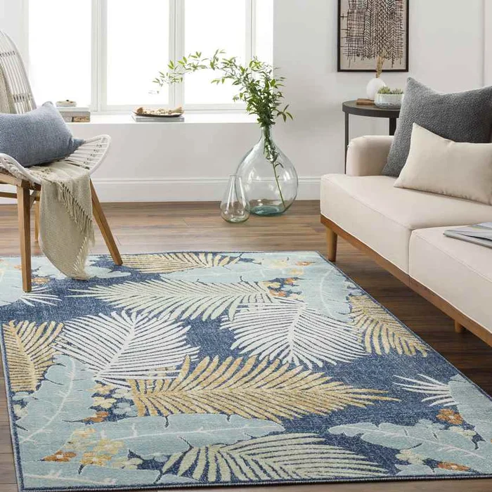 Robards Coastal Yellow Area Rug