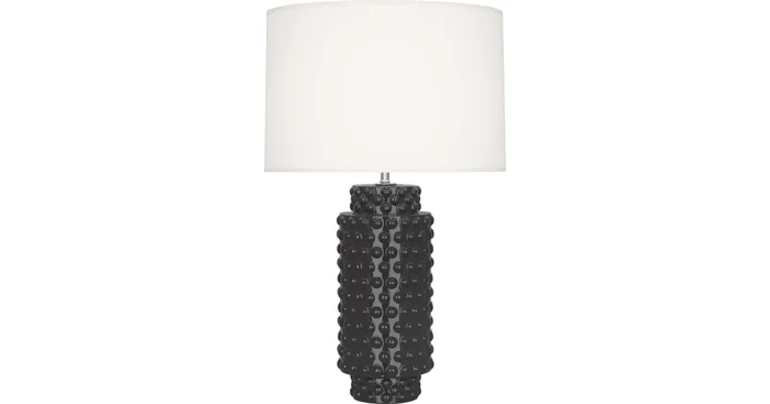 Robert Abbey Dolly 28″ Column Table Lamp with a Fondine Fabric Shade