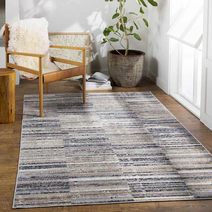 Roelage Modern Brown Area Rug