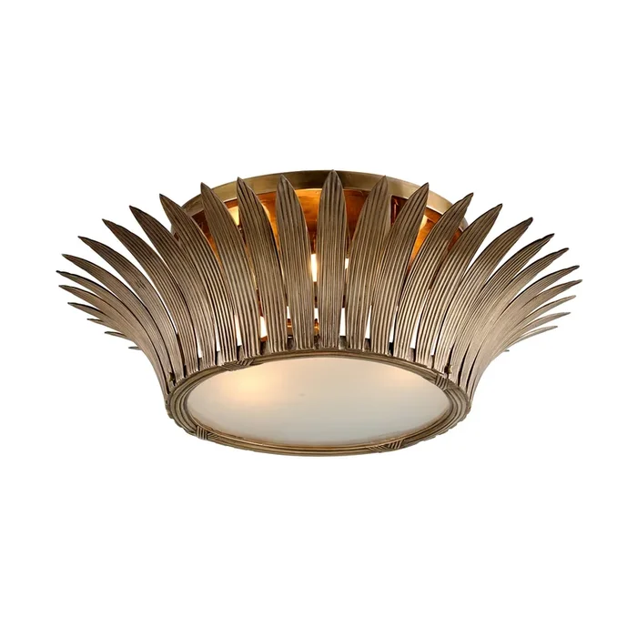 Romanov Flush Mount 9″ – Vintage Brass