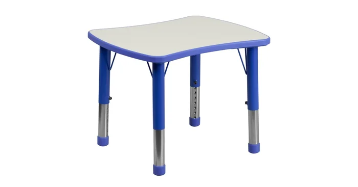 Roseto 26-5/8 Inch Wide Plastic Framed Adjustable Activity Table
