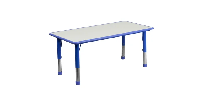 Roseto 47-1/4 Inch Wide Plastic Framed Adjustable Activity Table