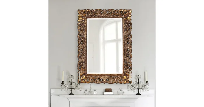 Roseto Barcelona 33″ W x 45″ H Rectangular Framed Bathroom Mirror
