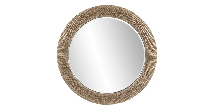 Roseto Bergman 54″ Diameter Circular Framed Bathroom Mirror