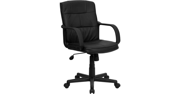 Roseto LeatherSoft BlendSoft Mid Back Adjustable Desk Chair