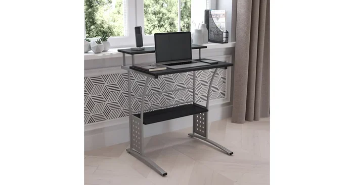 Roseto Modern 28″ Wide Small Space Computer Desk