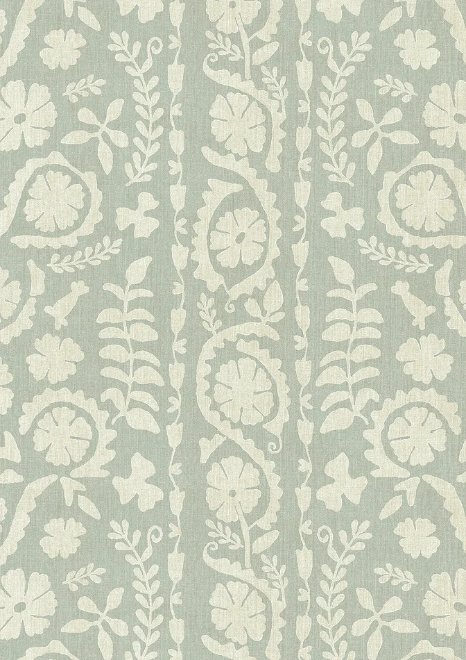 Rosetta Wallpaper – Mistletoe – Lewis & Wood