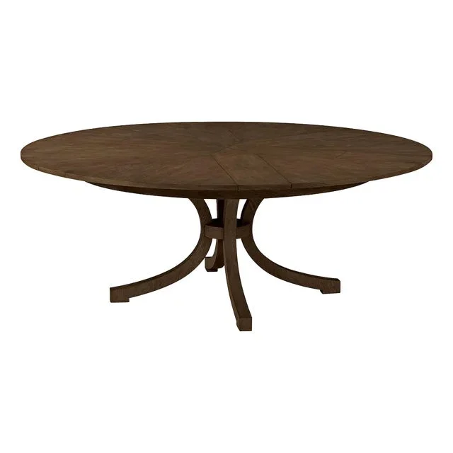 Round Oak Coastal Extension Dining Table