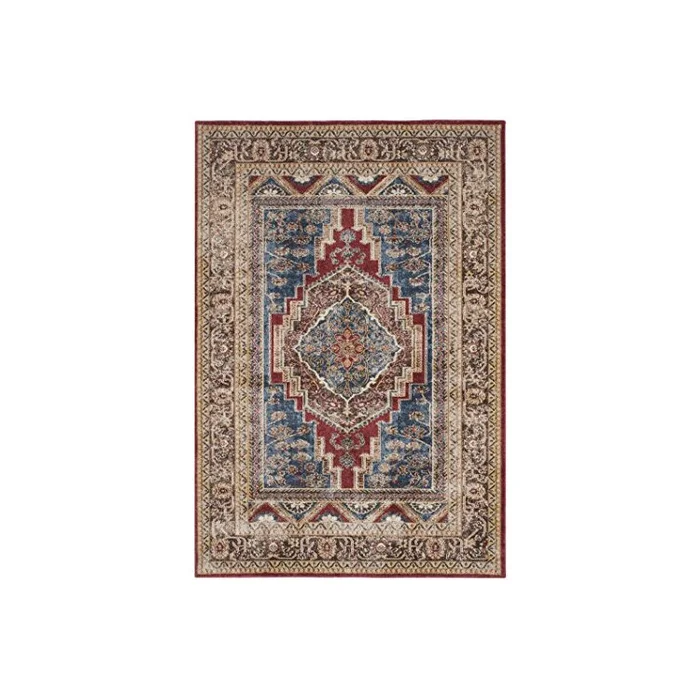 Royal Brown Medium Rectangle Power Loomed Polypropylene Polyester Rug 5×7 – Safavieh