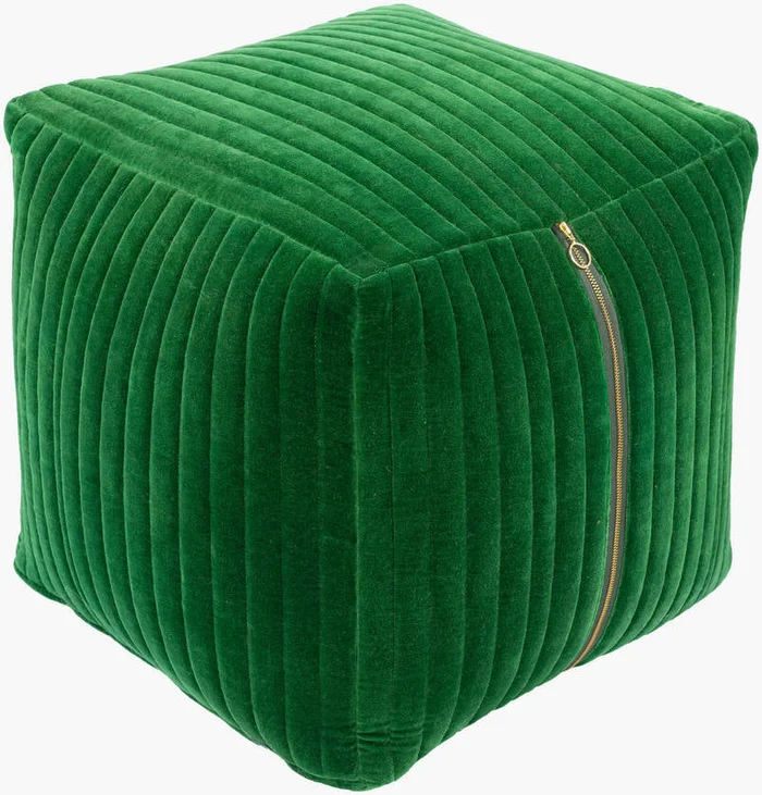 Rubbach Dark Green Pouf