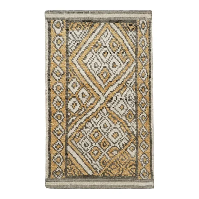 Rug & Kilim’s Moroccan Style Rug With Geometric Lozenge Diamond Patterns