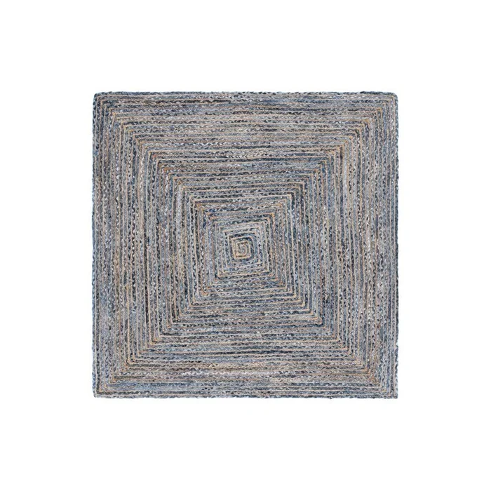 Safavieh Cape Cod 202 Rugs, Blue / Natural, 6′ X 6′ , Square