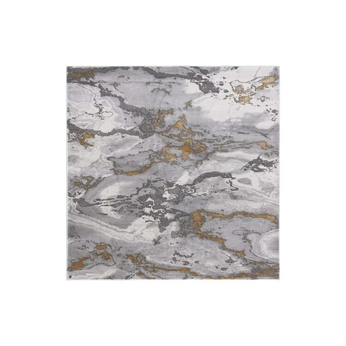 Safavieh Craft 800 Rugs, Grey / Gold, 6′-7″ X 6′-7″ Square, Square