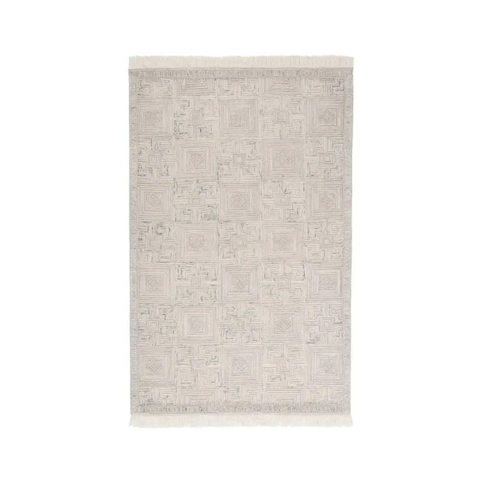 Safavieh Ikat 802 Rugs, Ivory / Grey, 3′ X 5′, Small Rectangle