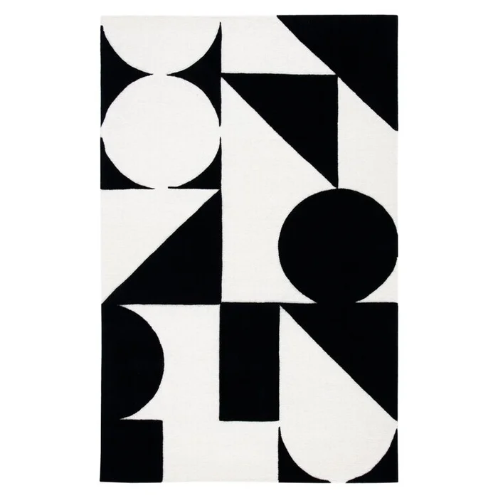 Safavieh Rodeo Drive 857 Rugs, Ivory / Black, 2′ X 3′, Accent