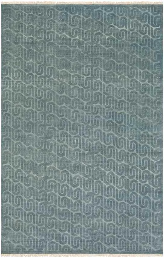 Safford Modern Teal/Aqua Area Rug