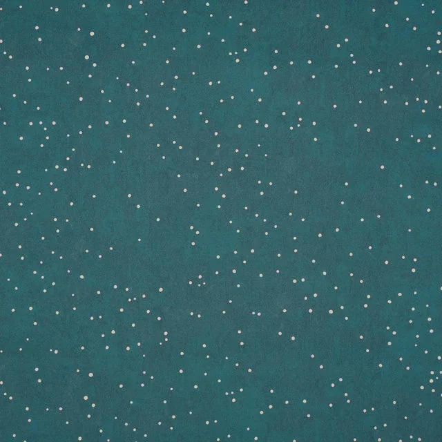 SAMPLE – Schumacher X Colette Cosentino Brindille Starry Sky Wallpaper In Peacock