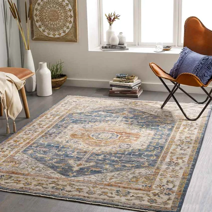 Sanborn Traditional Beige Area Rug